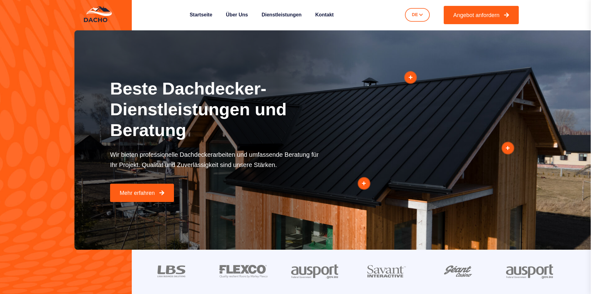 Professionelle Dienstleistungs-Website